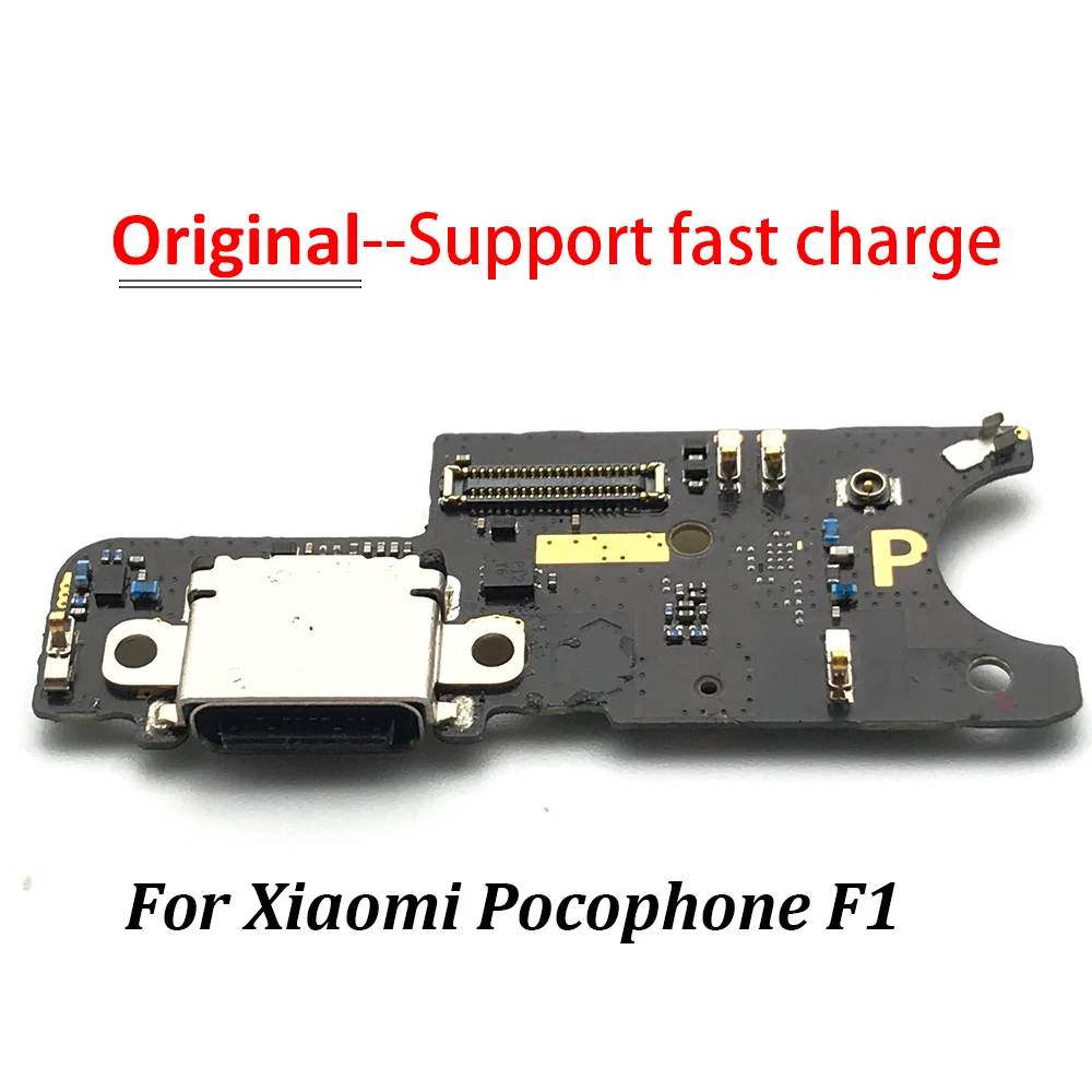 Puerto de carga USB para Xiaomi Pocophone F1 / Poco F1, Cable flexible, placa de conector, piezas de reparaci&oacute;n, nuevo y Original-2