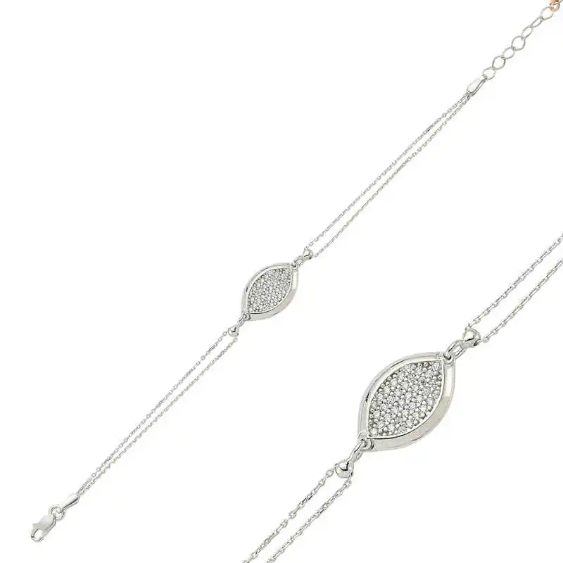 

Silver White Cubic Zirconia Women Bracelet