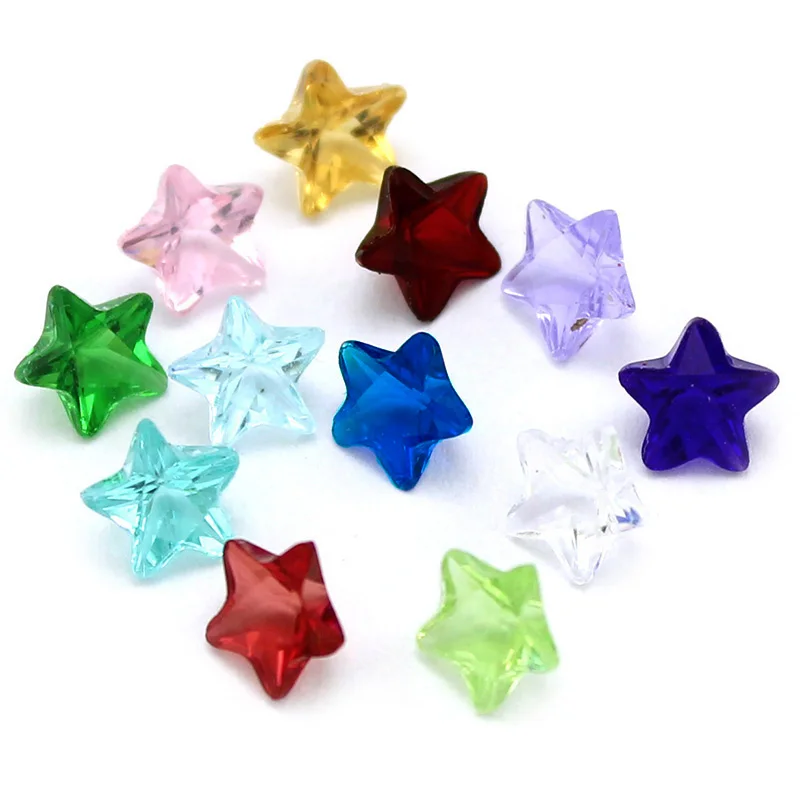120 шт сердце круглая звезда смешанный стиль камень парящий амулеты для стекла