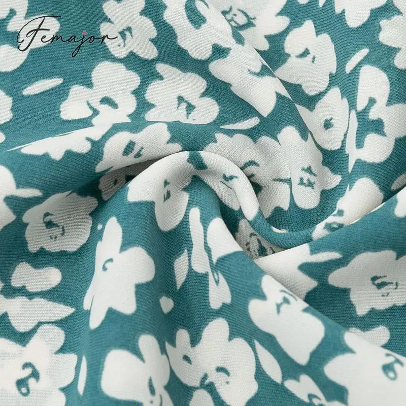 Женское винтажное платье миди с цветочным принтом осенне-зимнее модное высокой