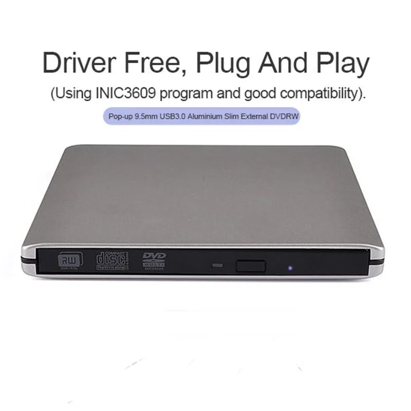 USB 3 0 Портативный супер тонкий DVD привод Внешний оптический CD/DVD-RW горелки Писатель