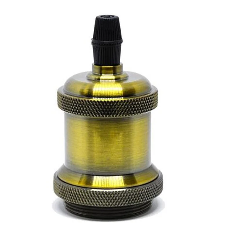 Винтажный держатель для лампы Эдисона E27 в старинном ретро стиле с винтовой