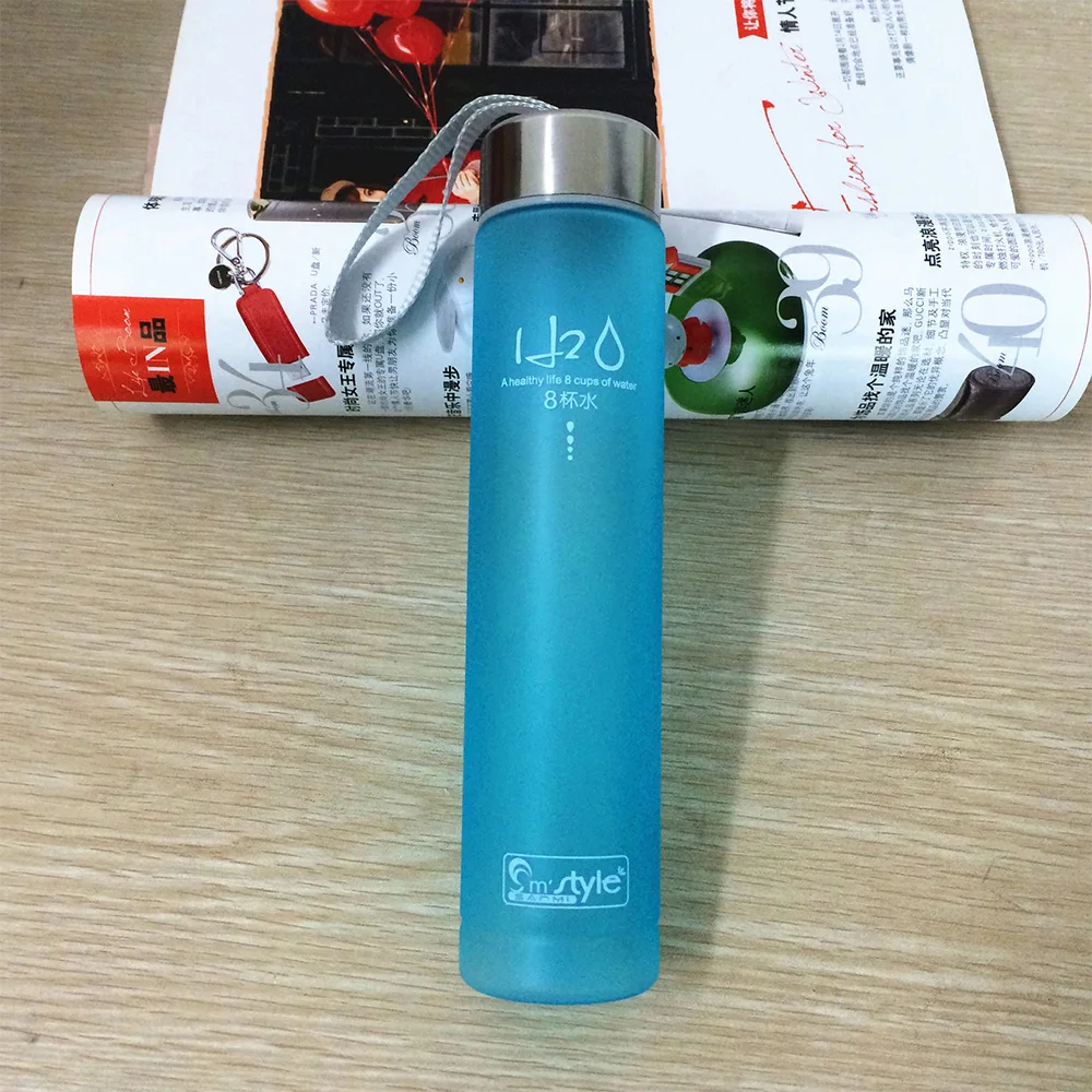 

280ml Plastic Water Bottle New Portable Bike Sports Unbreakable Cup Cycling Unbreakable Frosted Stylish Elegance Water Bottle