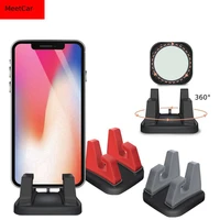360 degree rotating car phone holder anti slip silicone mobile phone stand mount gps support for xiaomi huawei auto accessor