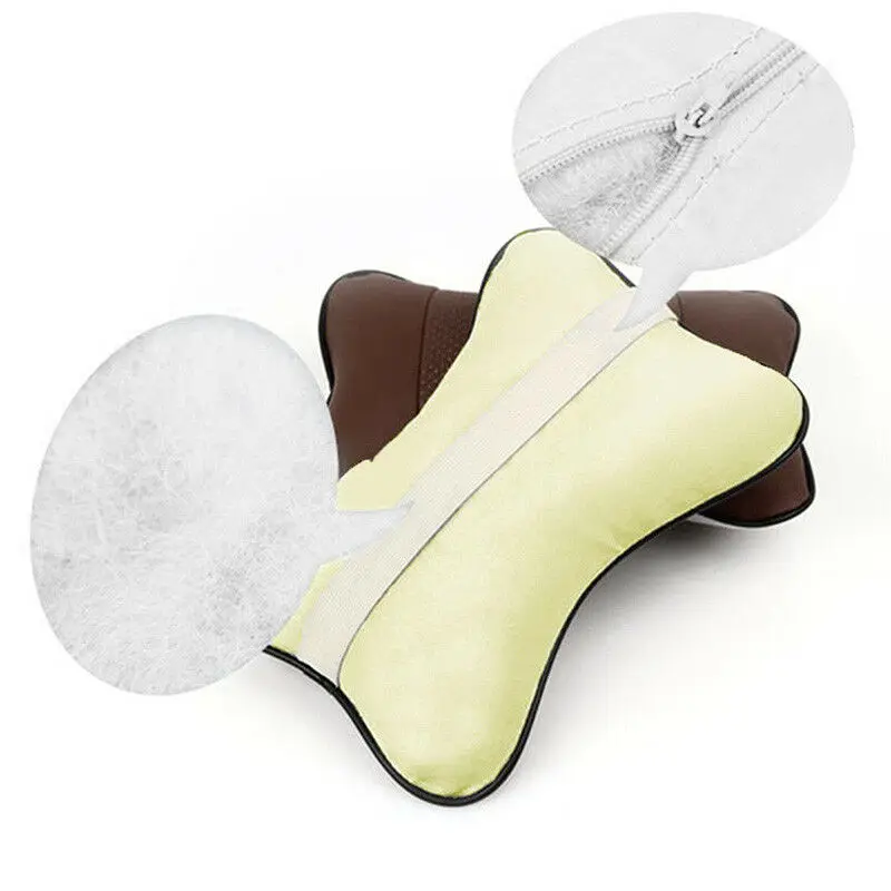 1 шт. подголовник сиденья автомобиля коврик пены памяти кожа головы шеи Отдых