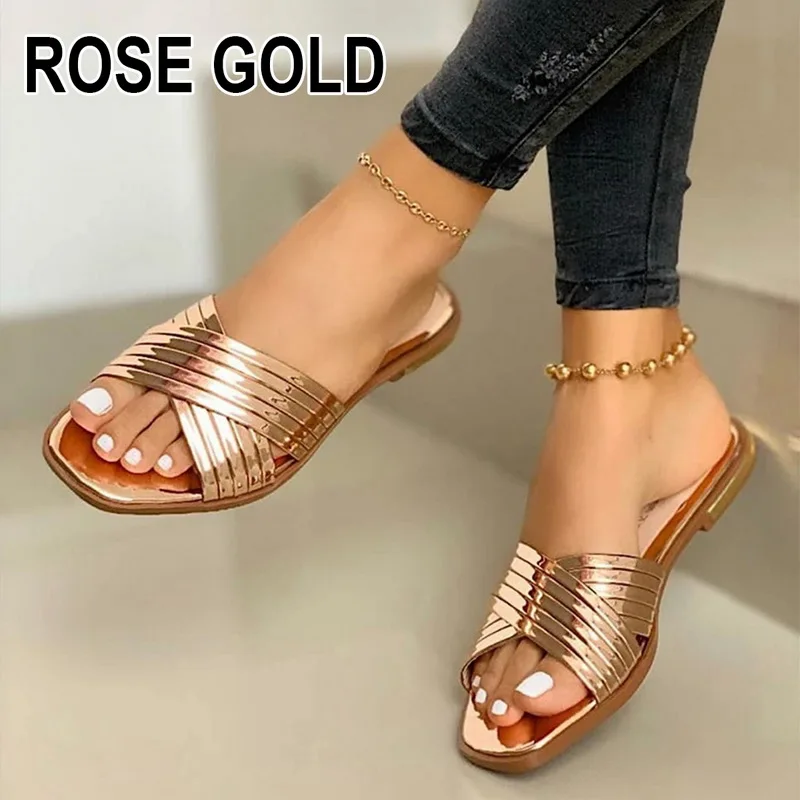 

New Women Summer Slippers Ladies Fashionable Sandals Female Casual Flops Girls Flat Shoes Outdoor Cool Sandals For Women 2021