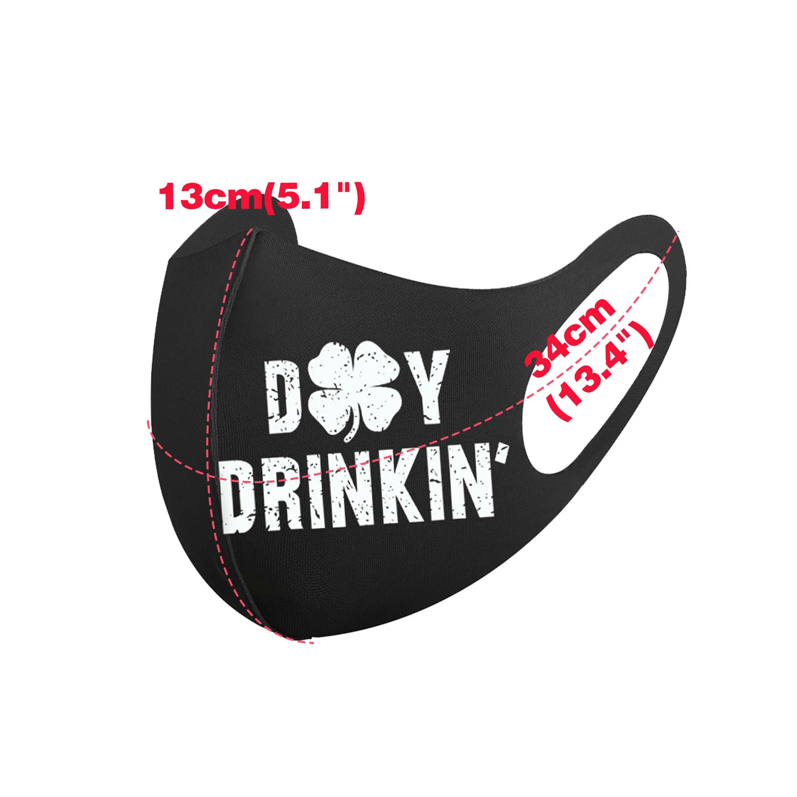 

Outdoor Cycling Riding Protective Facemask St. Patrick's Adult's Winter Thicker Reusable Washable Purifying Face Mask