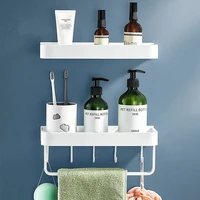 tuqiu bathroom shelf bath shower shelf aluminum white bathroom shampoo holder corner shelf wall mounted kitchen storage holder