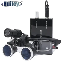 3 5x2 5x dental binocular loupes with 5w head lamp li on battery glasses frames optical magnifying glass 320 420mm