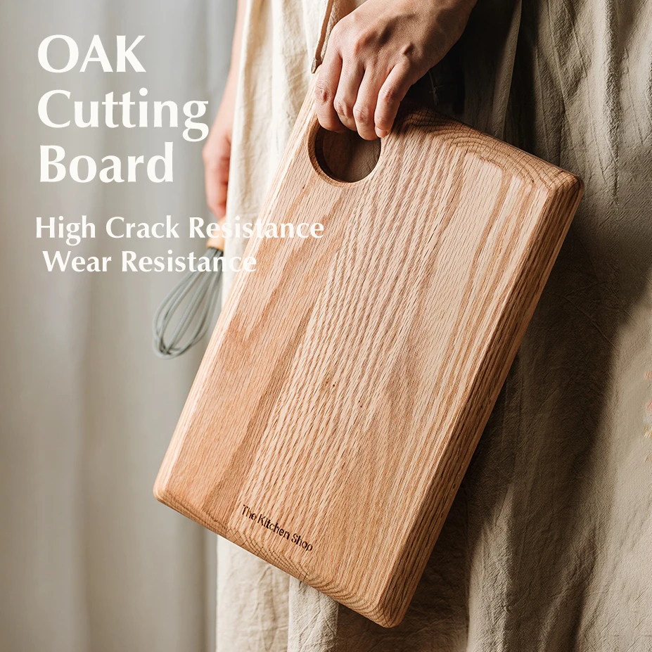 

Доска для разделки из дуба/поднос для десертов, украшение, защита от плесени, утолщенный сервировочный сыр