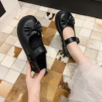 lolita shoes woman cosplay shoes anime women girl jk platform leather shoes women flats casual oxford loafers thick bottom