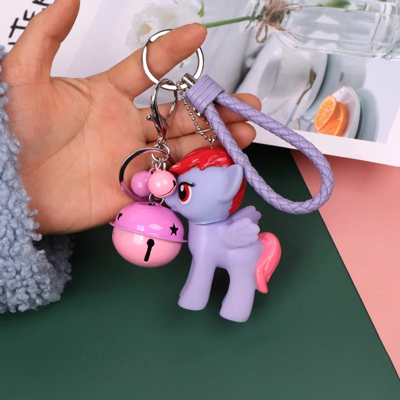 2020 новый корейский мультфильм прекрасный лошадь брелок колокольчик PU