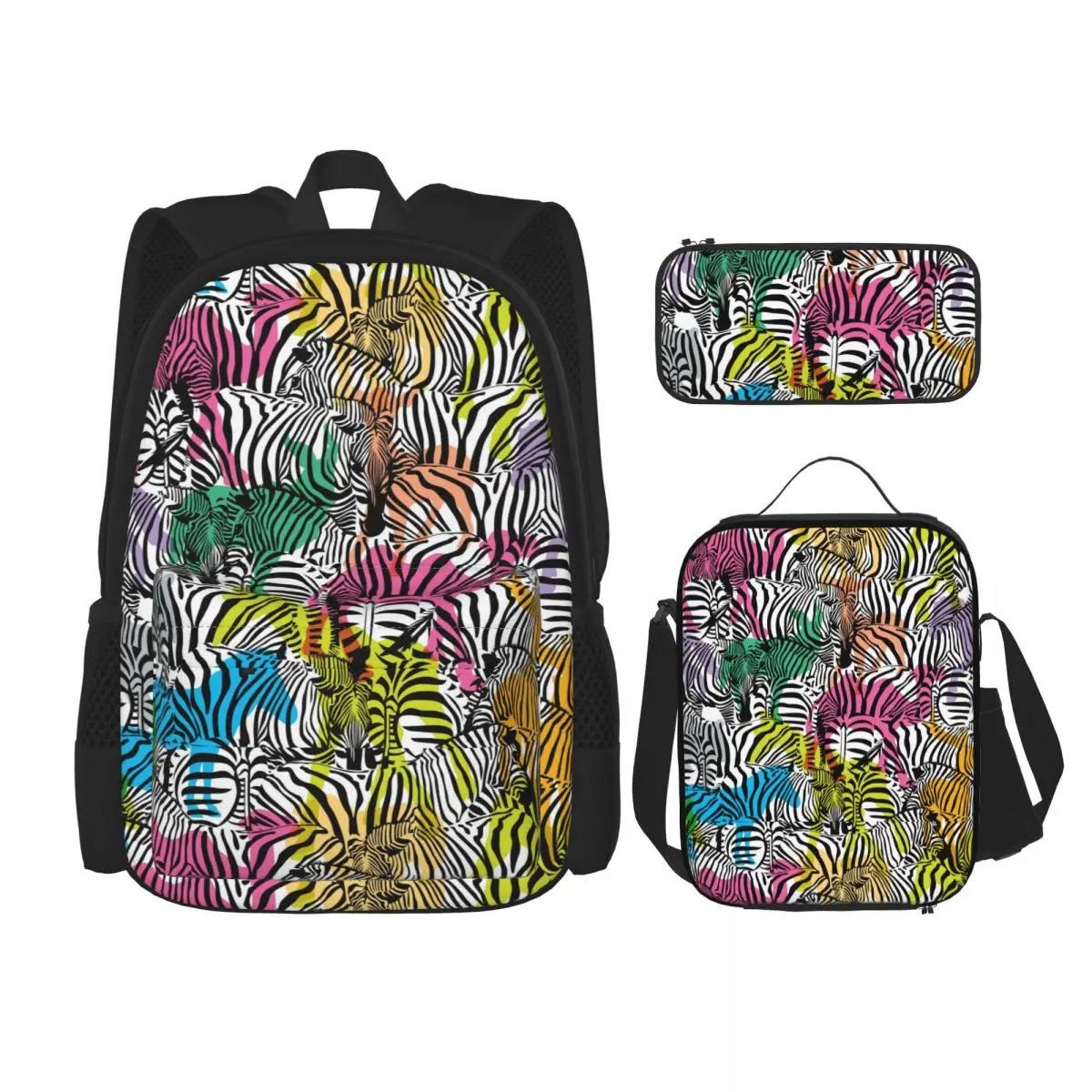 

Cool Printing Fashion Zebra With Colorful Wildlife Animals Silhouette Student Package By Girl