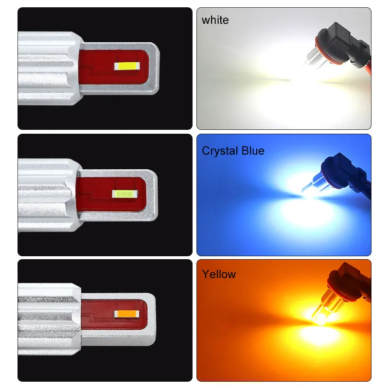 2 шт. Автомобильные светодиодные лампы H3 2002 лм 12 В