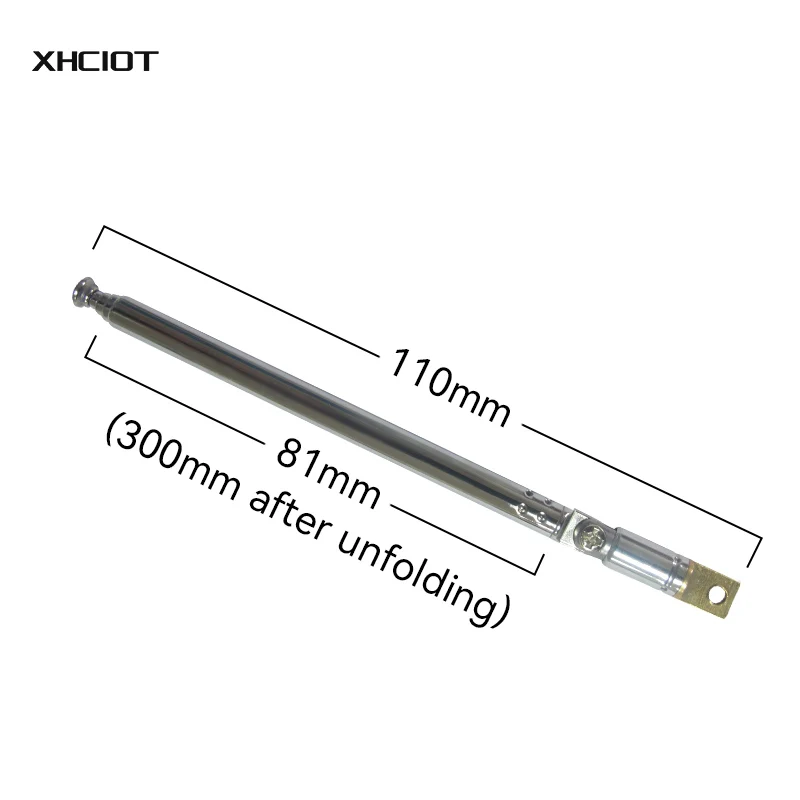 TX-LGHX-5273 70-500MHZ XHCIOT FM Frequency Range Threaded Rod Radio Foldable Antenna Enhancing the Radio's FM Signal