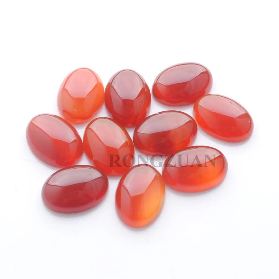 RONGZUAN Бесплатная доставка темно-красный агат драгоценный камень овальный кабошон