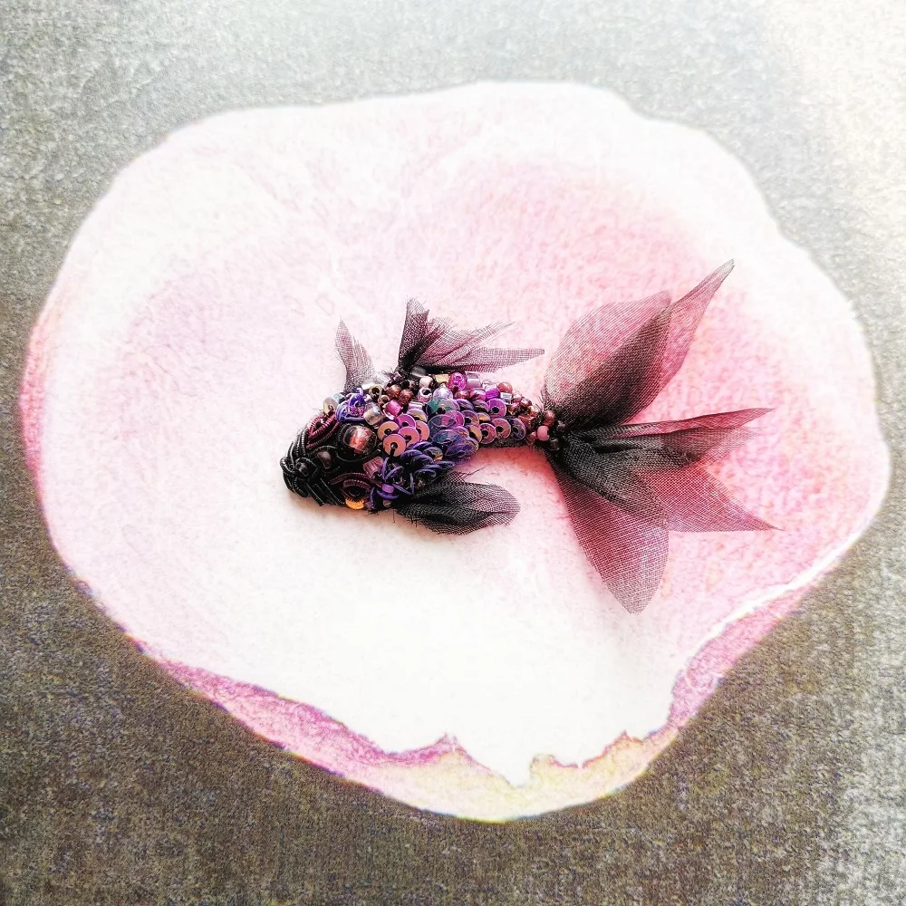 Золотая рыбка Вышивка брошь 5D особой формы вышивка рукоделие крестиком Набор