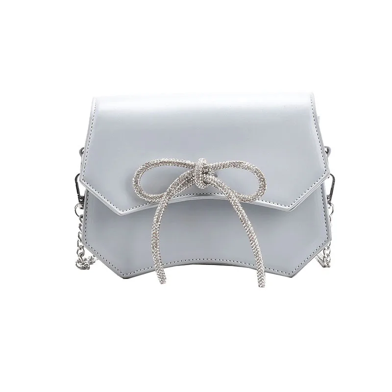 

Luxury Leather Ladies Bag 2021Designer New Fashion Chain Messenger Bag Net Celebrity Western Style One-shoulder Small Square Bag