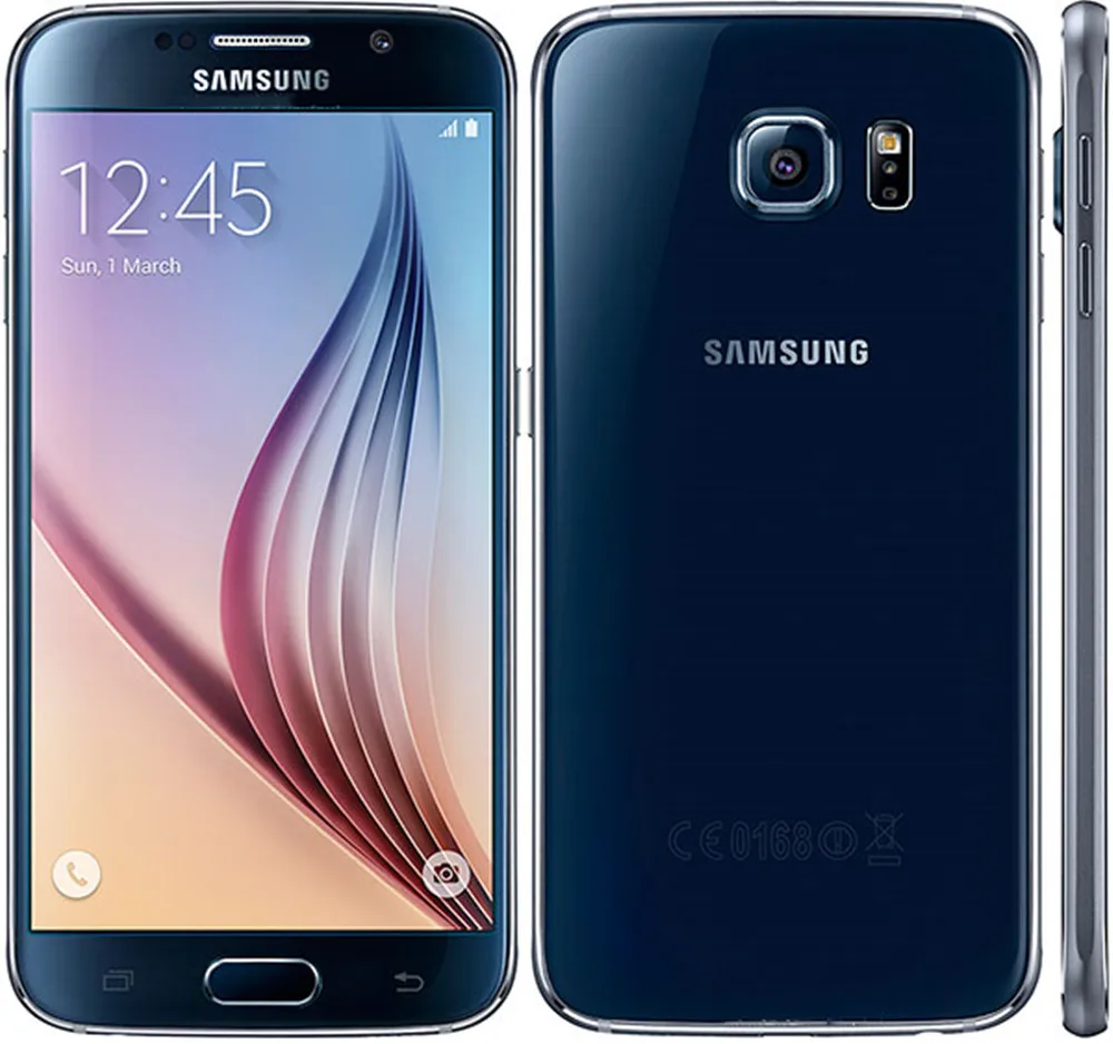Разблокированный телефон samsung Galaxy S6 G920V Восьмиядерный 5,1 дюймов 16 МП 3 ГБ ОЗУ 32 Гб ПЗУ NFC Беспроводное зарядное устройство