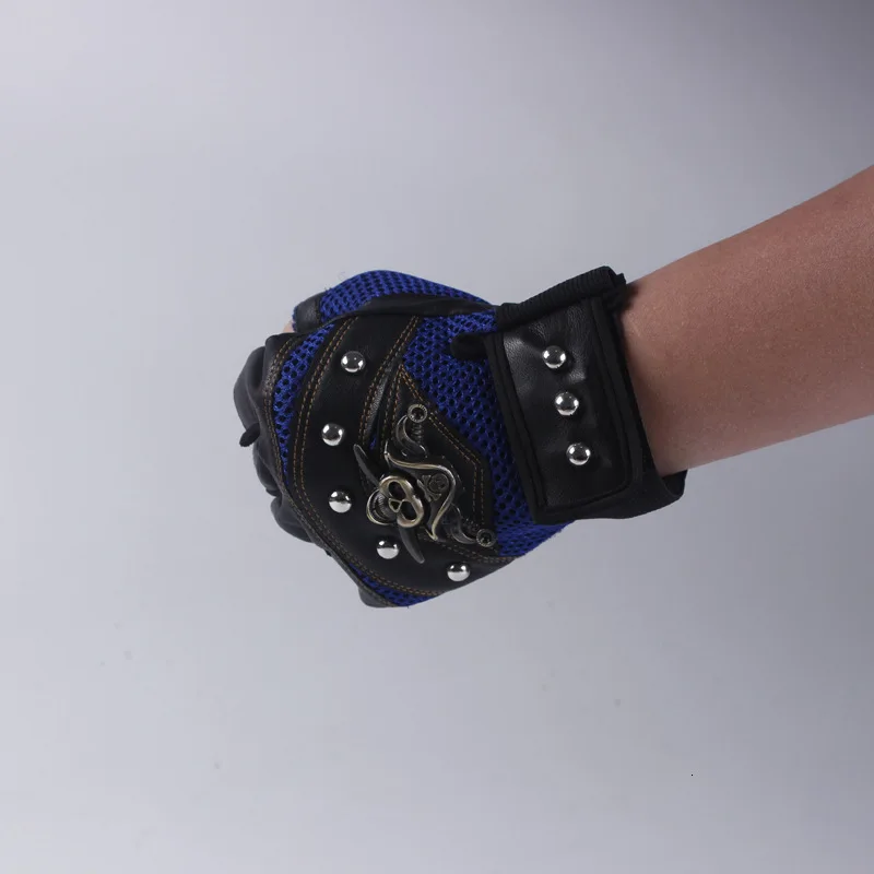 Новые перчатки Cortex из металла Пиратская голова полуперчатки для мужчин