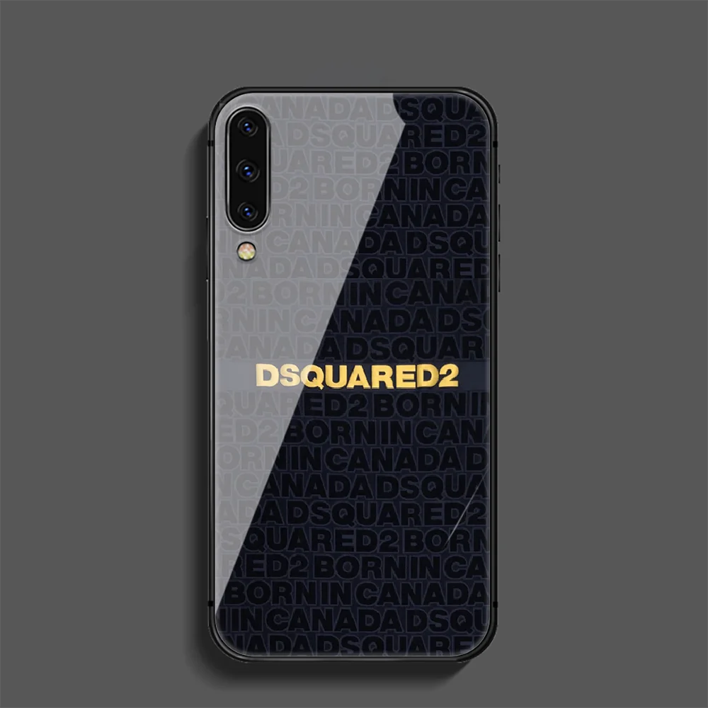 

DSQ2 D2 Fashion Brand Phone Tempered Glass Case Cover For Samsung Galaxy A 3 5 7 10 20 20E 21S 30 30S 40 50 51 70 71 S Phone