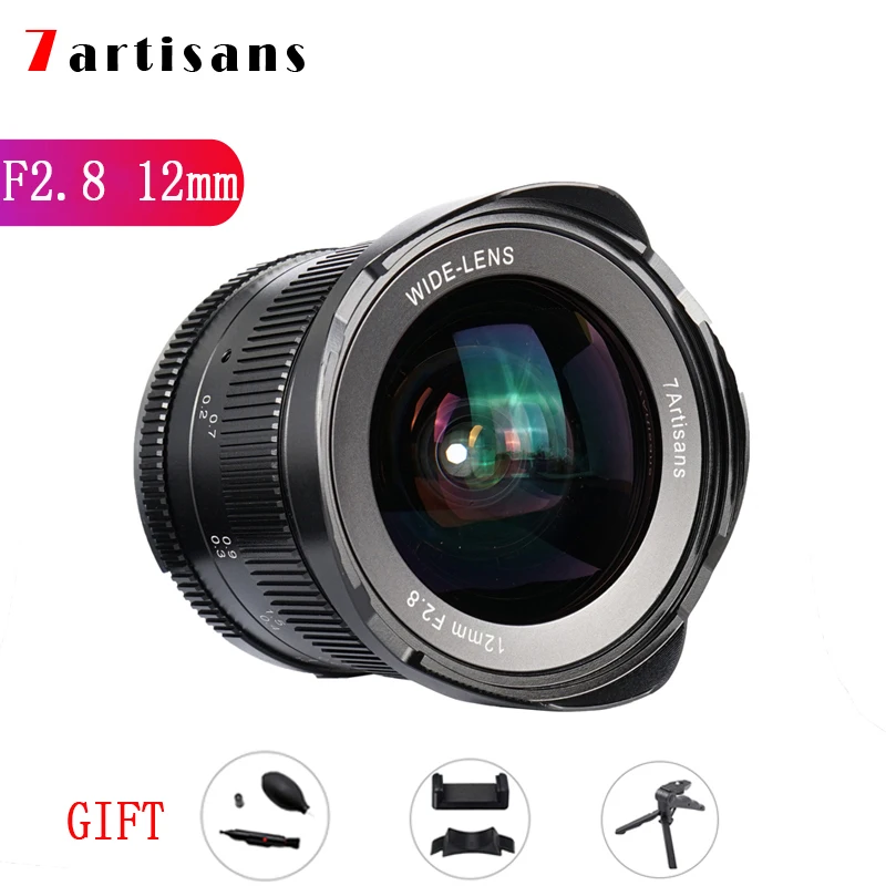 Объектив камеры 7artisans 12 мм F2.8 микро одиночный широкоугольный ручной объектив с