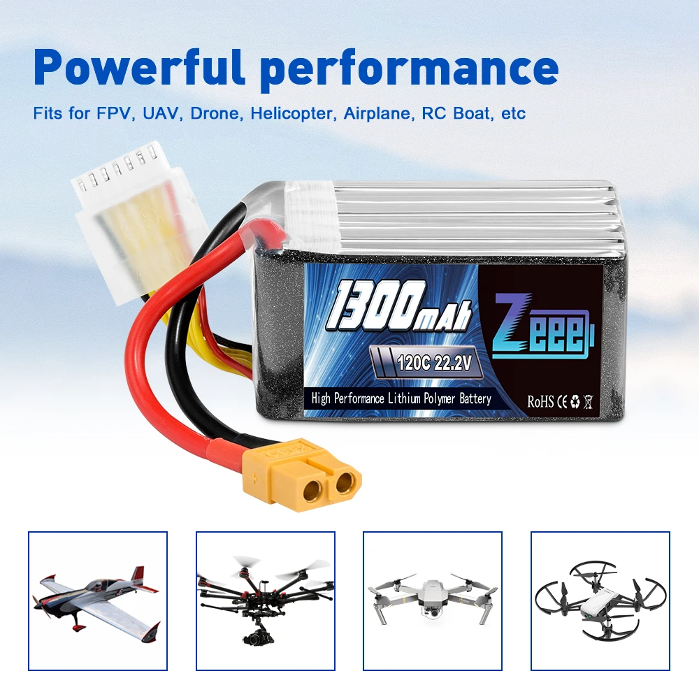 zeee 222 v 120c 1300mah 6s lipo батарея с разъемом xt60 rc г
