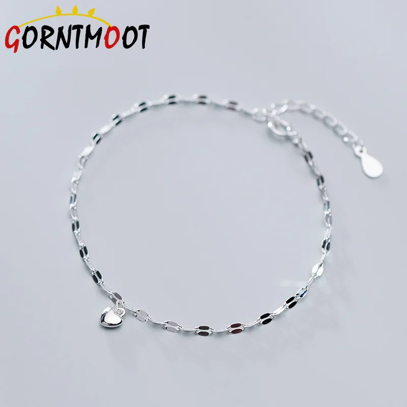 Сладкий прекрасный колокол браслет 925 пробы серебра в форме сердца для женщин