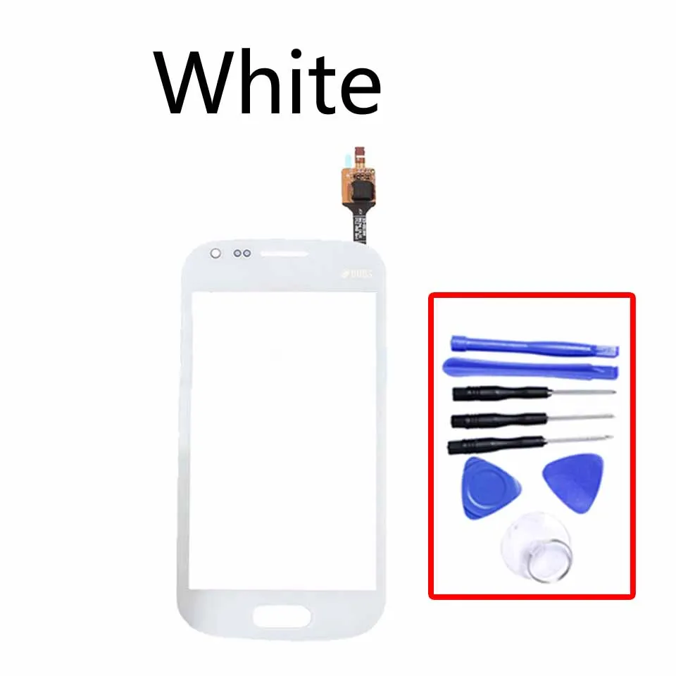 White-With tool 4," для samsung Galaxy Trend Plus S7580 S7582 сенсорный экран Сенсорная панель дигитайзер Переднее стекло Внешний объектив сенсорный экран без ЖК-дисплея - Цвет: White-With tool