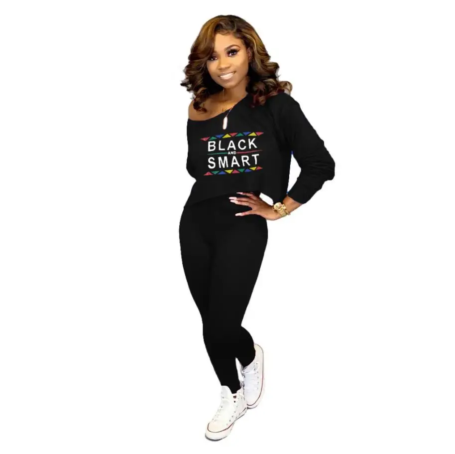 Высокая мода спортивная одежда с буквенным принтом длинным рукавом О-образным