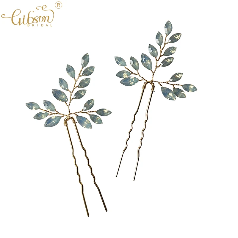 

Шпилька для волос с опаловым кристаллом для подружки невесты