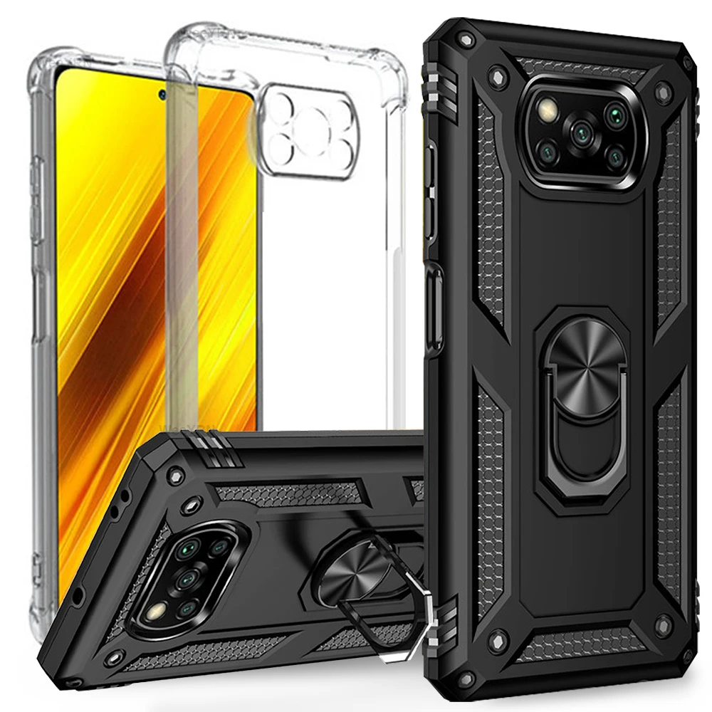 Чехол Poco X3 Pro NFC Pocox3 X 3 ударопрочный бронированный прозрачный защитный чехол для