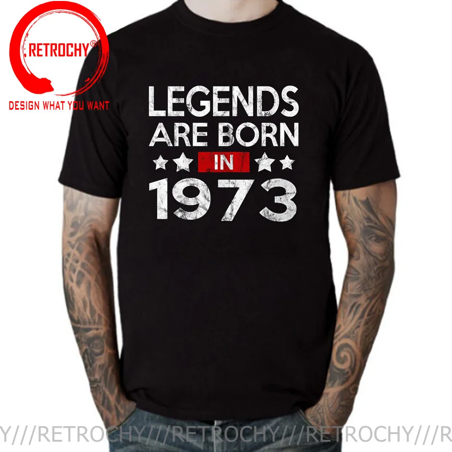 Футболка мужская с надписью Винтажные легенды 1970/1971/1972/1973/1974/1975/1976/1977 | Мужская