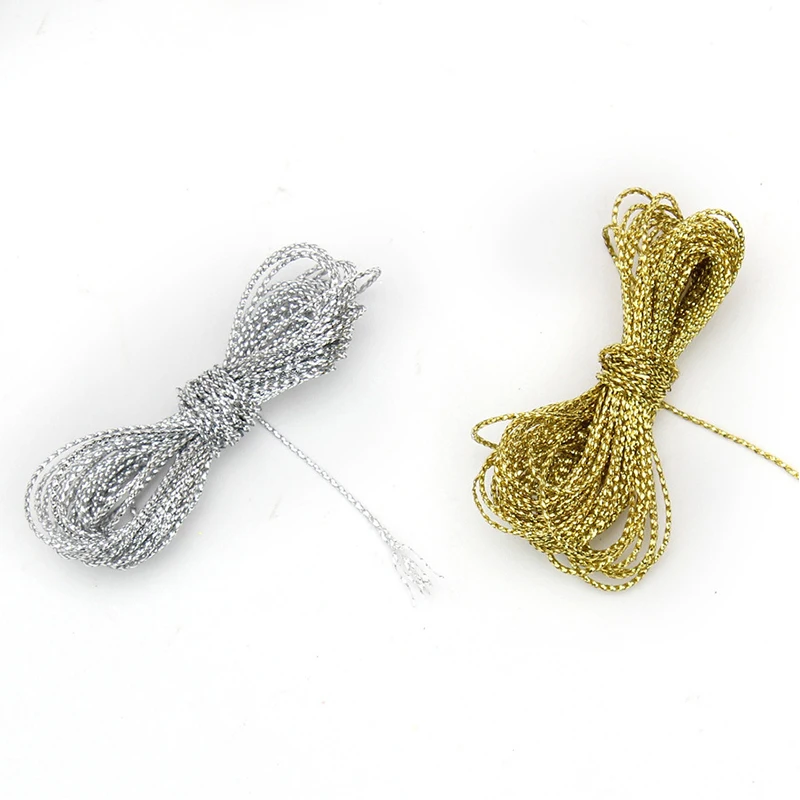 Шнур для рождественских шаров ПВХ-шнур золотого и серебряного цвета 5 м подвесная