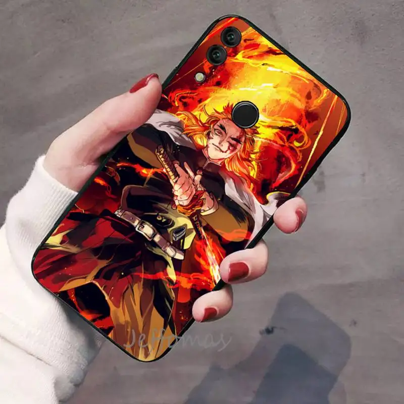 

Kyojuro Rengoku anime Phone Case For Huawei Honor view 7a5.45inch 7c5.7inch 8x 8a 8c 9 9x 10 20 10i 20i lite pro