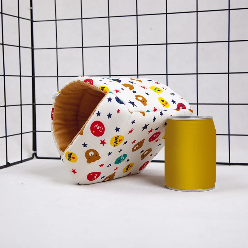 sleeping bed hammock for hamster squirrel sugar glider small animals pets soft cotton fleece hanging house for guinea pig cages free global shipping