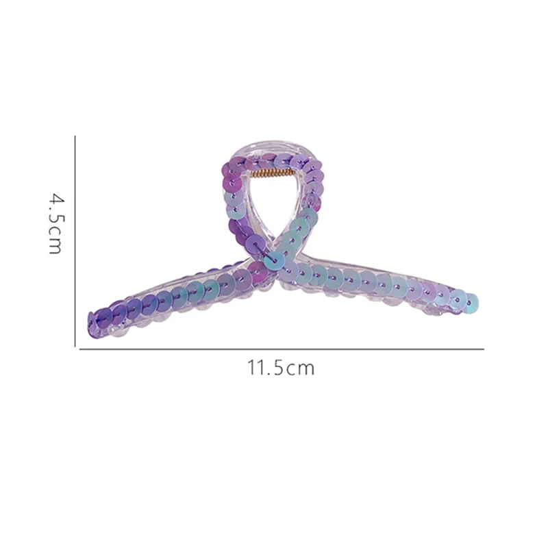 

Woman Acrylic Solid Color Hair Claws Ladies Hairpins Hairpins Hairgrip Headwear Hair Accessories Barrettes Ladies Hair Clips