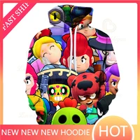 cartoon star jacket tops teen clothes brawings kids hoodies max spike game 3d print hoodie boys girls harajuku sweatshirt