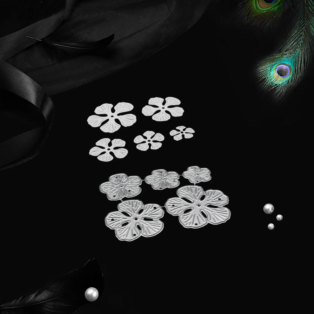 Трафаретная пресс-форма новинка Платье с цветочным узором на Рождество 5 шт.