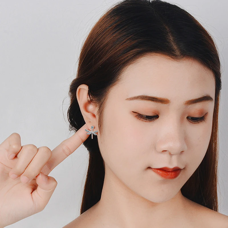 Женские серьги подвески MEETSOFT из серебра 925 пробы с защитой от