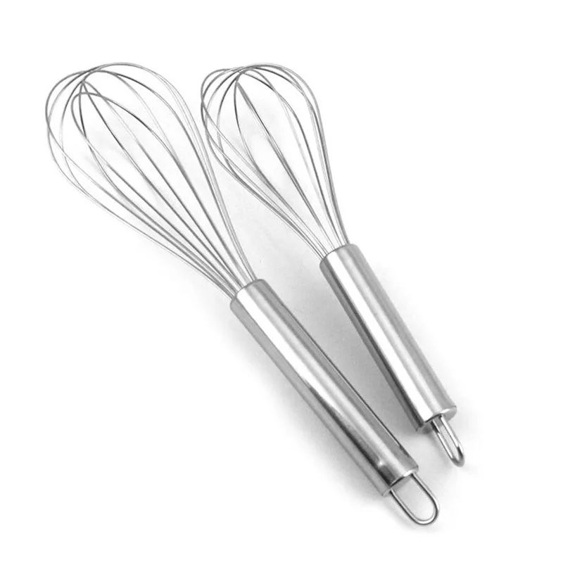 

Stainless Steel Manual Egg Beater Milk Cream Butter Beater Wire Whisk Milk Egg Beater Egg Mixing Mixer Tools Kitchen Utensil