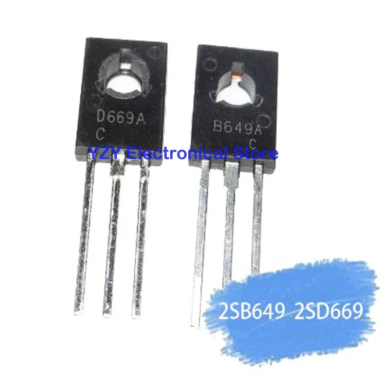 10 пар = 20 шт./лот Новый D669A 2SD669A и 2SB649A B649A TO-126 (10 шт. * шт.) усилитель звука новая