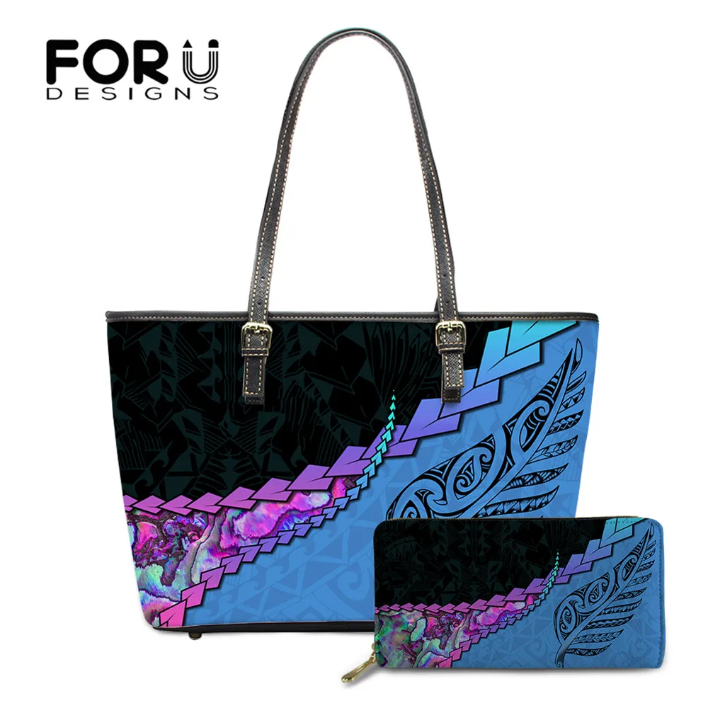 

Новое поступление от FORUDESIGNS, Женская Роскошная сумка из искусственной кожи и кошелек, 2 комплекта, Женская Повседневная Большая Сумка через ...