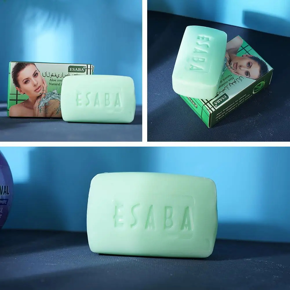 

Natural Aloe Bathing Soap Body Cleaner Skin Care Makeup Remover Whitening Moisturizing Face Wash Deep Cleansing Soaps