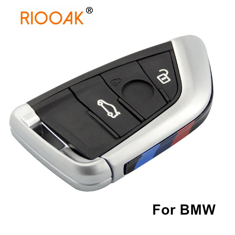 3 кнопки Чехол для автомобильного смарт ключа чехол BMW Возраст 1 2 4 5 6 7 серии F X1 X5 X6