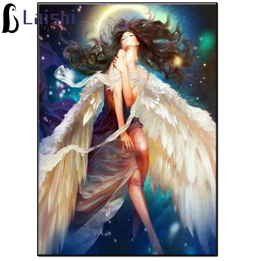 

5D Diy Cute angel Diamond Painting Full Round Square Drill Rhinestone Mosaic Wall Art Picture Home Decoration Birthday Gift