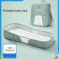 baby travel portable mobile crib baby nest cot newborn multi function folding bed child foldable storage bag for baby care 0 15m