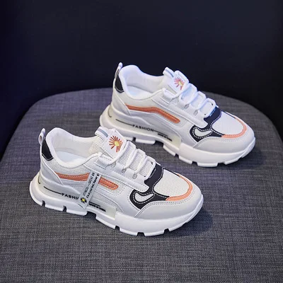 

Dad Shoes Female 2021 Spring New Korean Lace Up Sports Shoes Female Street Shooting Flat Casual Women Shoes Zapatos De Muje