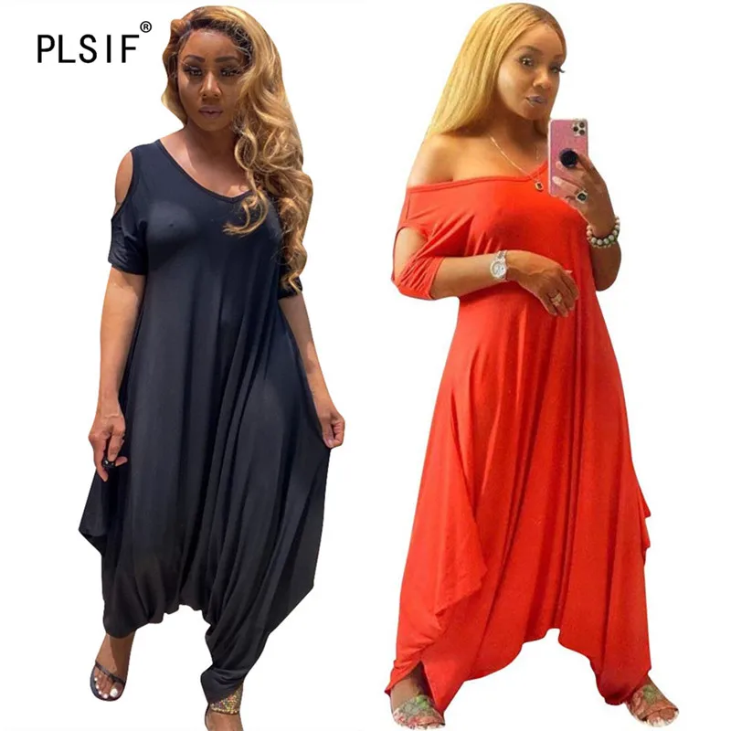 Простые однотонные комбинезоны с длинным рукавом и круглым вырезом Пикантные