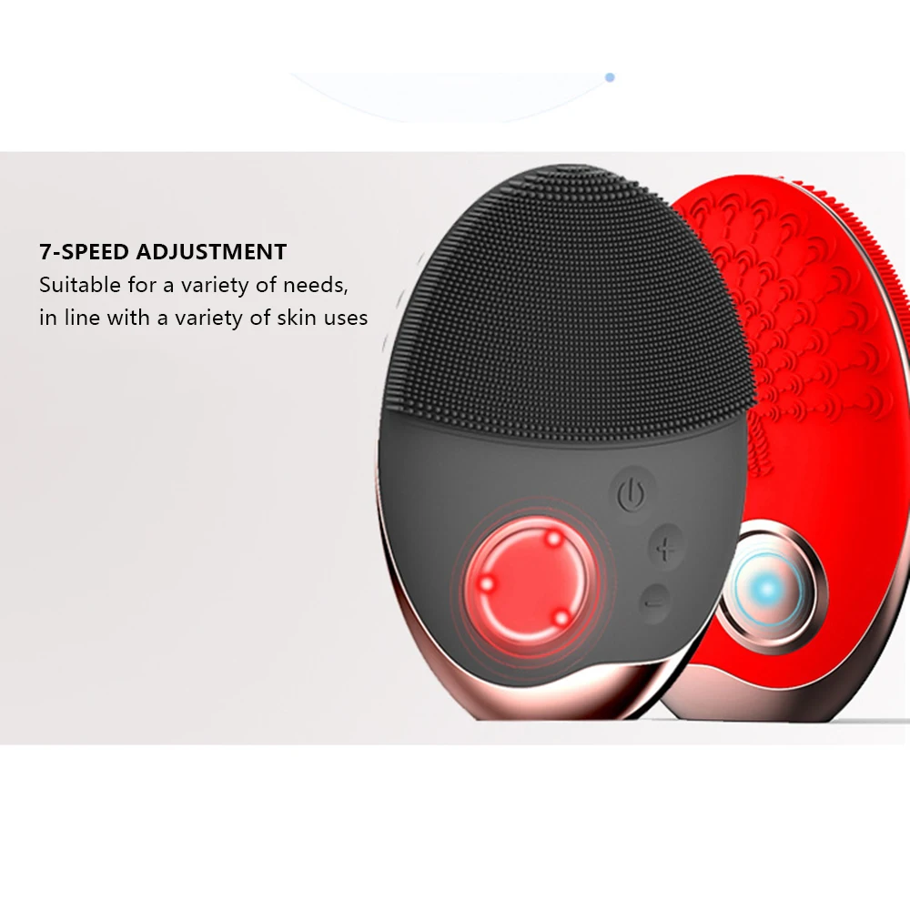 Hotest Вибрация Очищающая щетка для лица удалить угри пор очищающий лосьон массажер
